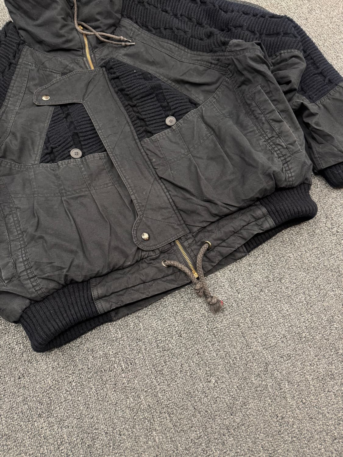 OS)Monte viso 빈티지 니트 봄버자켓 상품이미지5