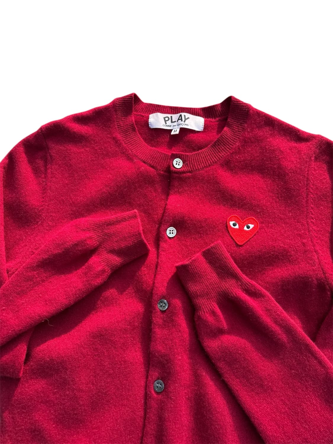 Comme des garcons 꼼데가르송 레드와펜 가디건 상품이미지2