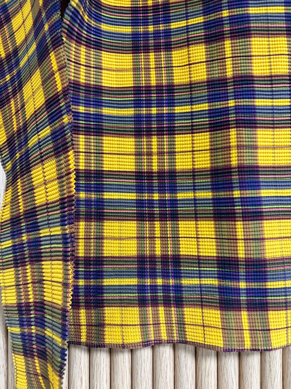 이세이미야케 미 체크 블라우스 상품이미지3