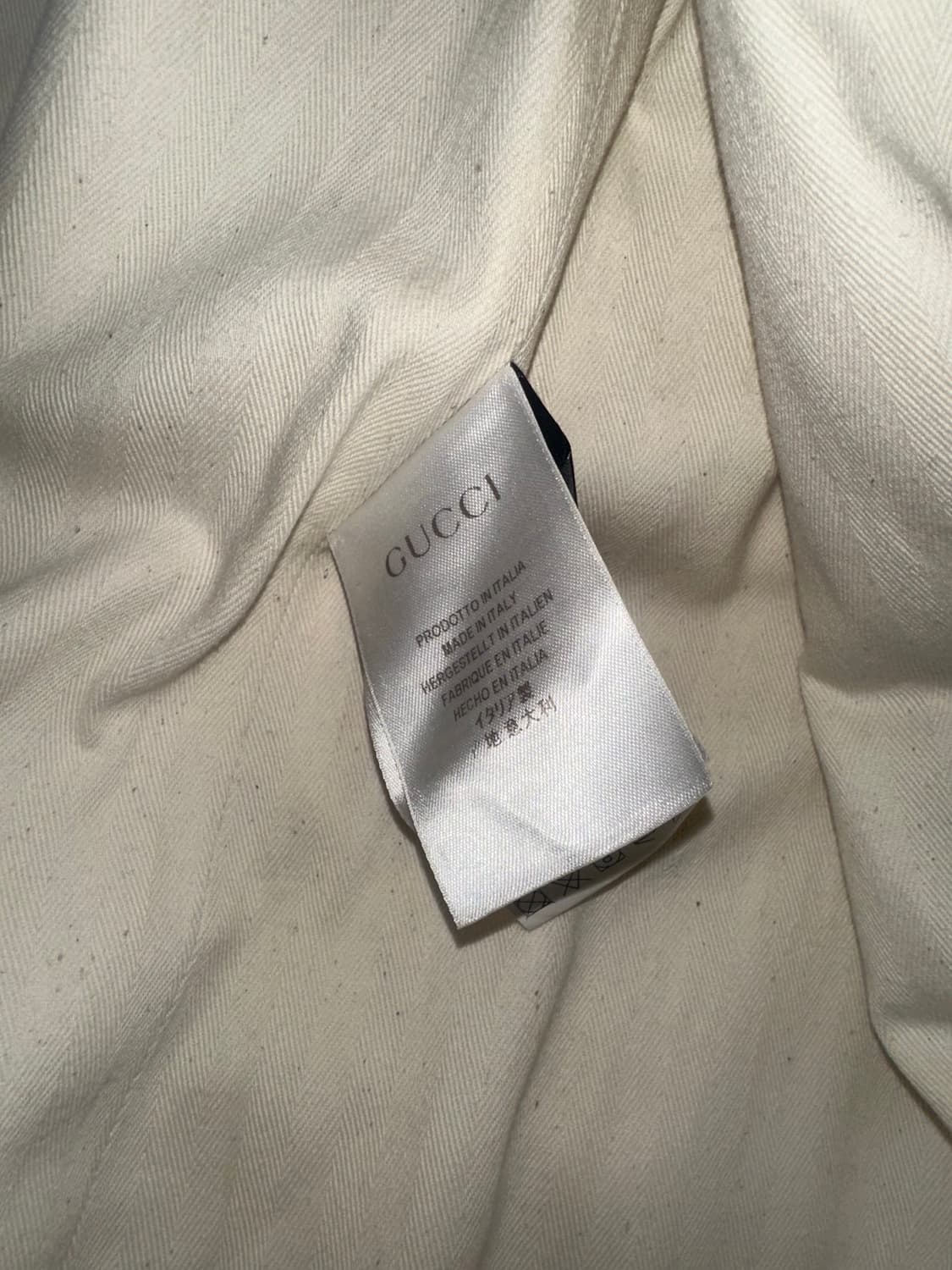 GUCCI 구찌 남성 테크니컬 코트 정품 아이보리 52사이즈 상품이미지8