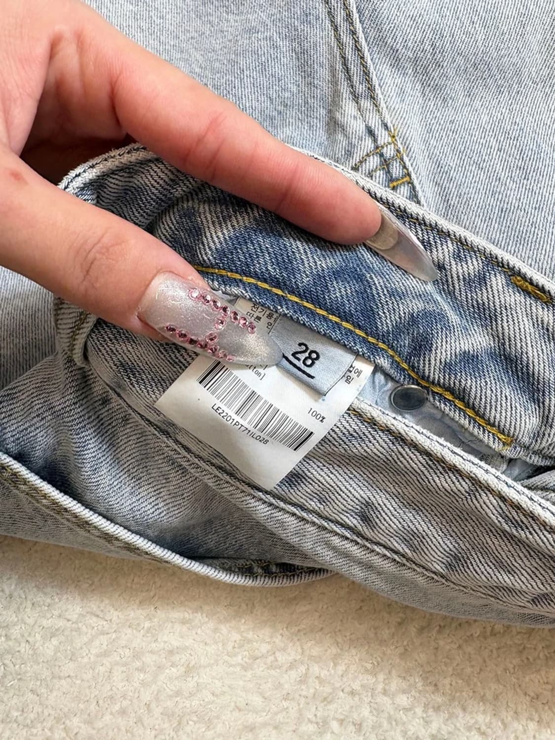 Lee 리 22ss 세미 와이드 데님 팬츠 PN6265    상품이미지7