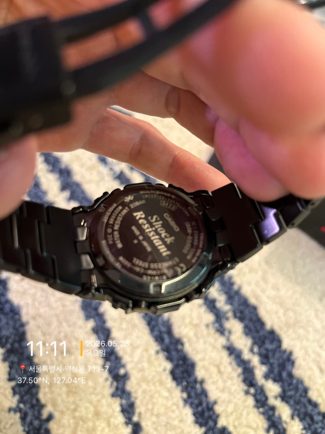 CASIO GMW-5000 풀메탈 블랙 상품이미지5