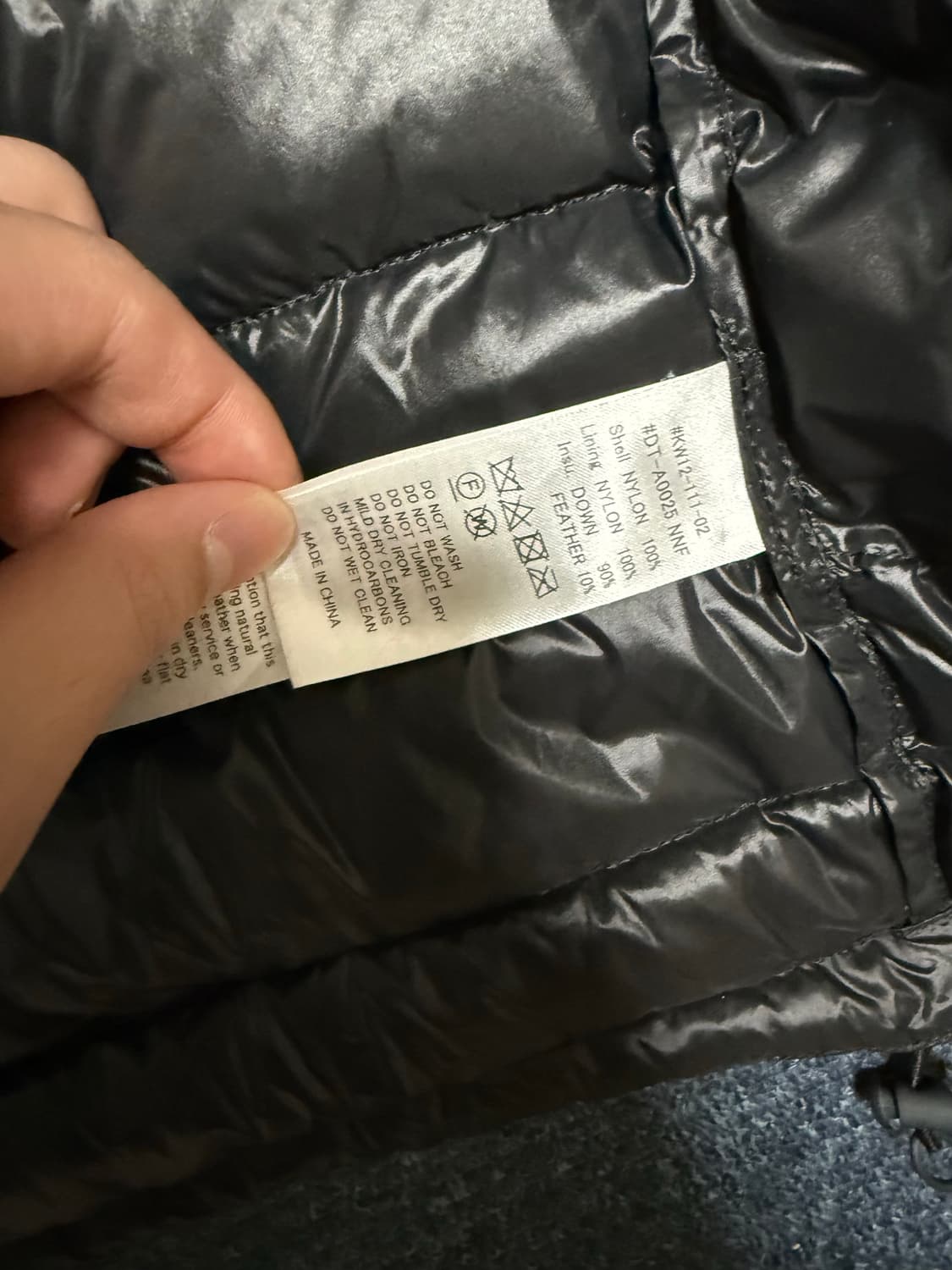 [XXL]단톤 경량패딩 챠콜 팝니다. 상품이미지4