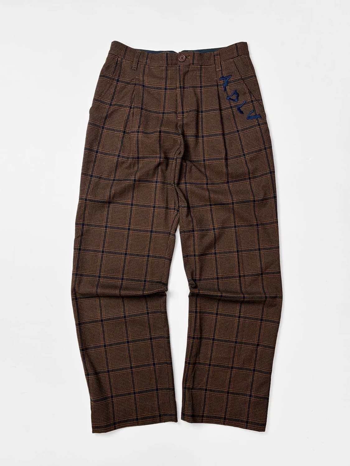 ACME DE 라비 체크 핀턱 스트레이트 팬츠 PN5369 상품이미지1