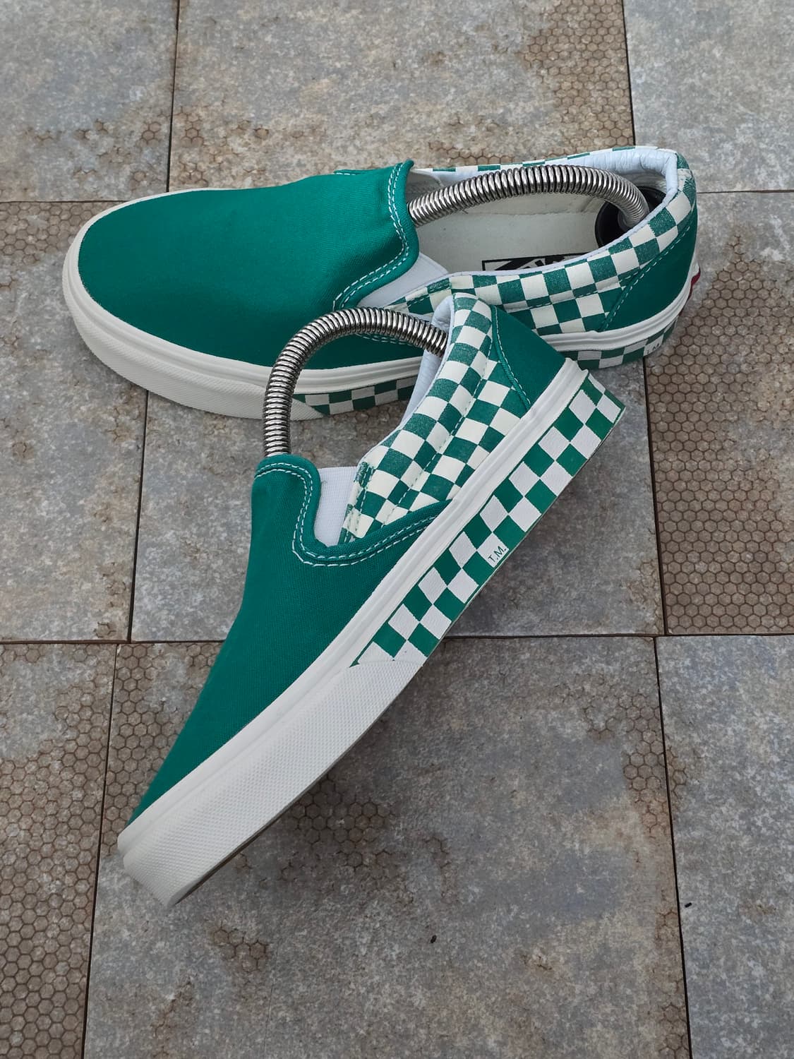 (225)반스 사이드월 체커보드 슬립온  상품이미지5