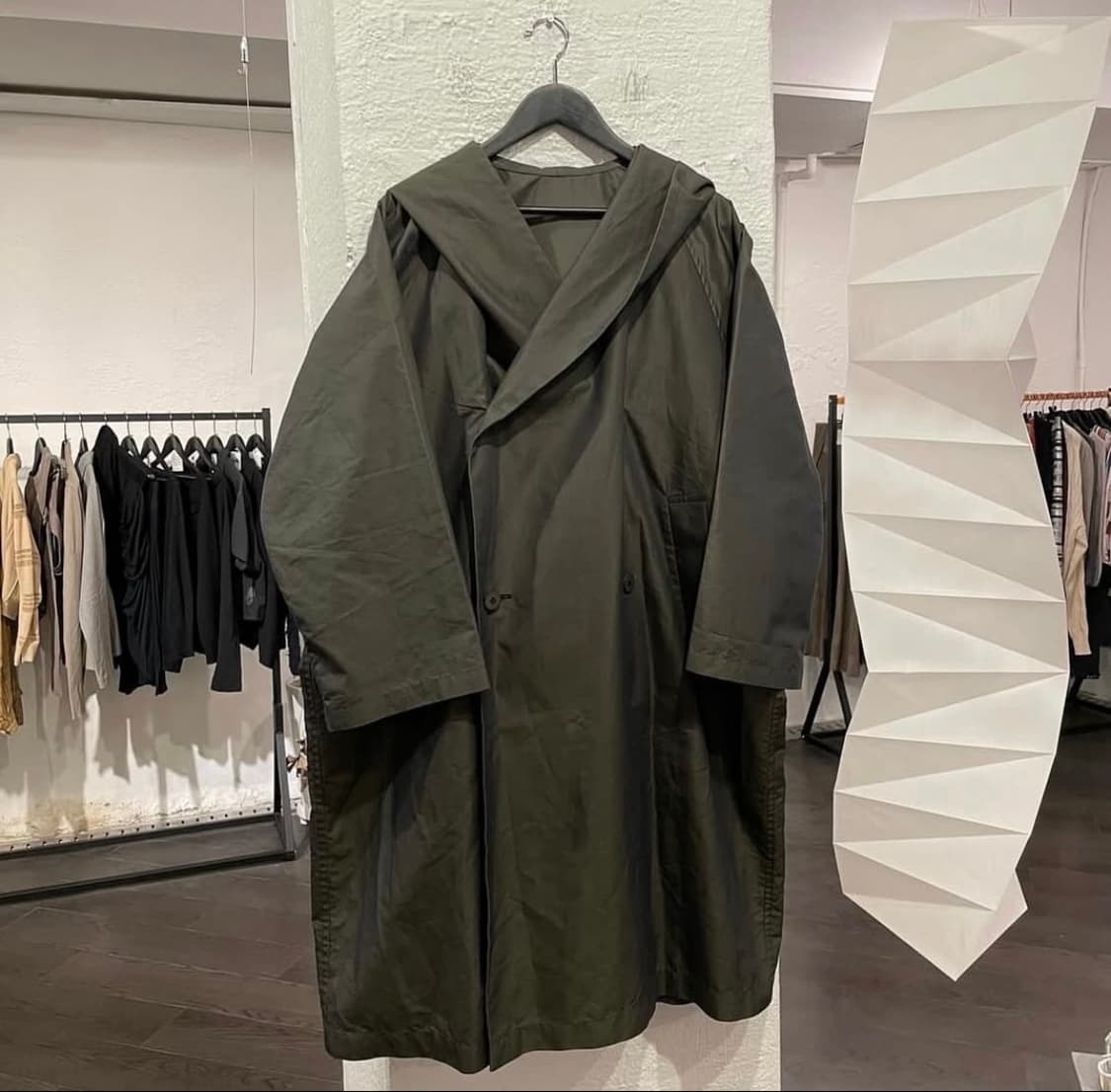 요지 야마모토 오버사이즈 후디드 파카 상품이미지1