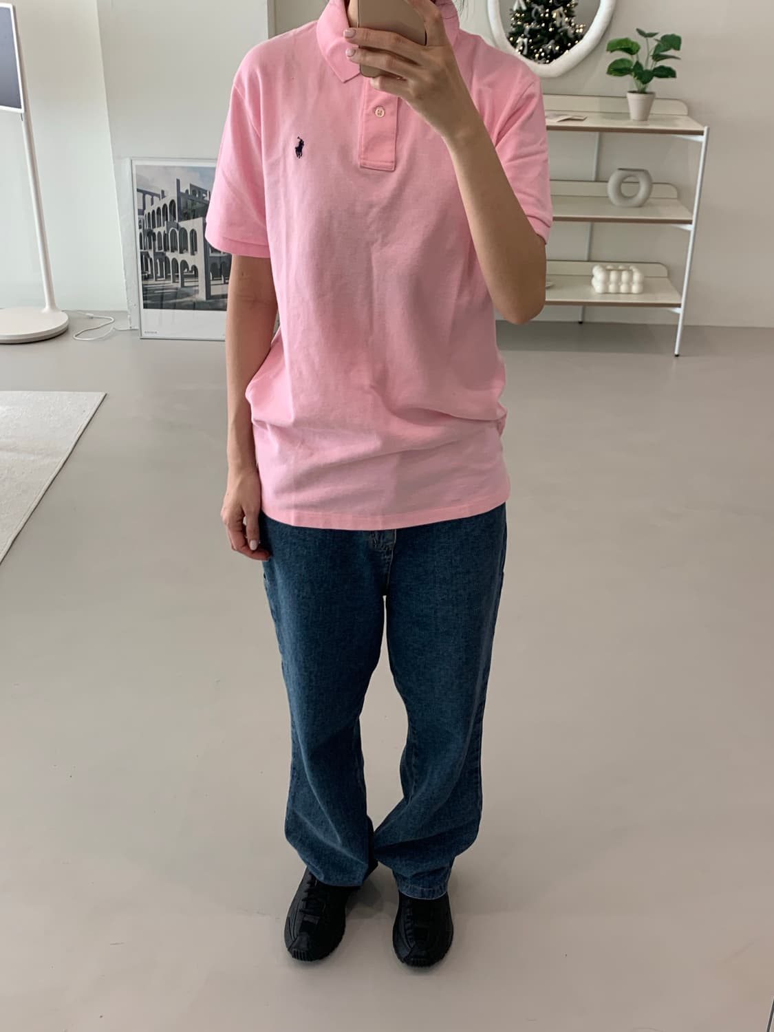 폴로 랄프로렌 보이즈 반팔 카라티 핑크  XL(18-20 상품이미지4