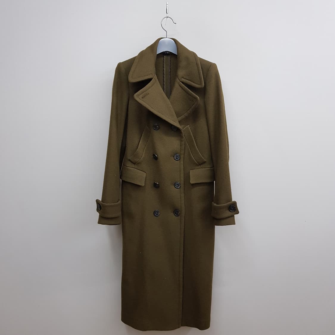 띠어리 THEORY 카라넥 더블 버튼 코트 P사이즈 상품이미지2