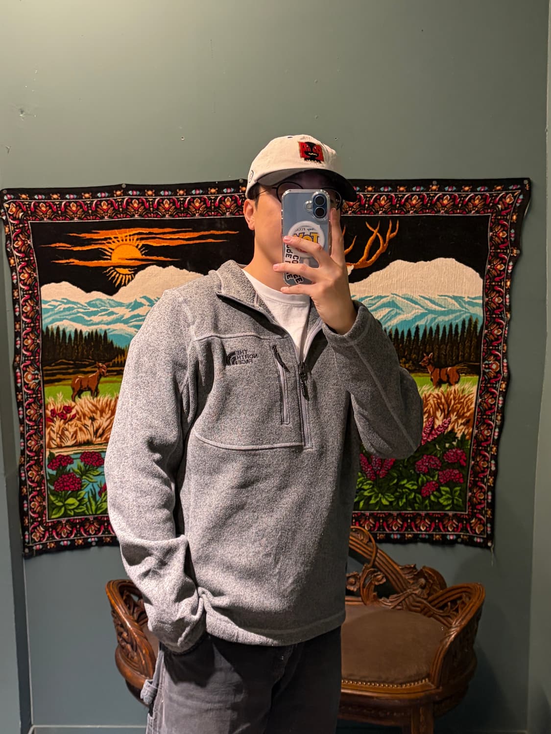 노스페이스 미국판 신칠라 감성 플리스 M (100-103) 상품이미지1