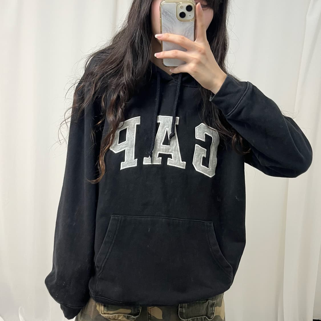 Gap black hoodie 상품이미지3