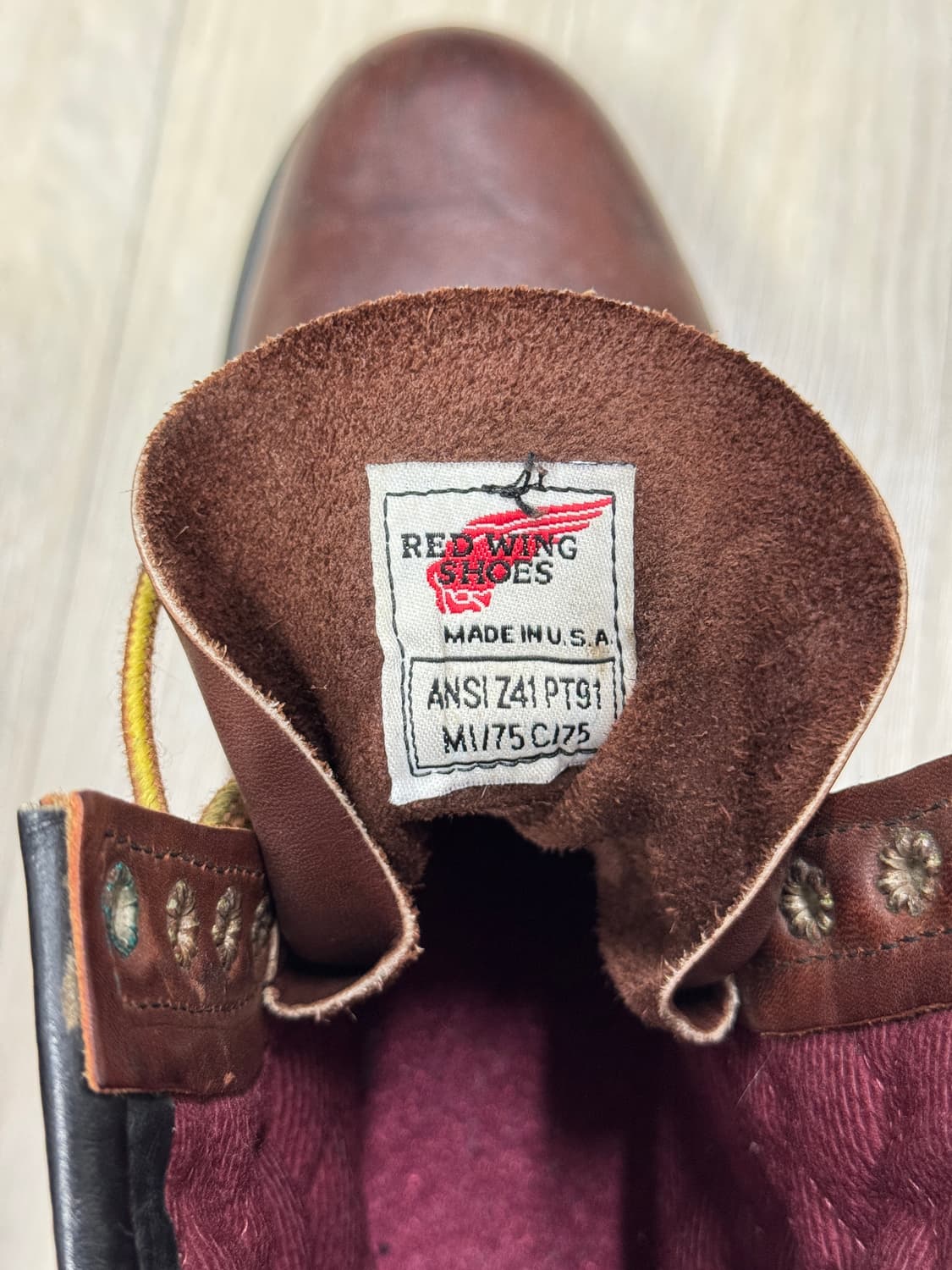 [265] 빈티지 레드윙 스틸토 PT91 로거 부츠 8인치  상품이미지5