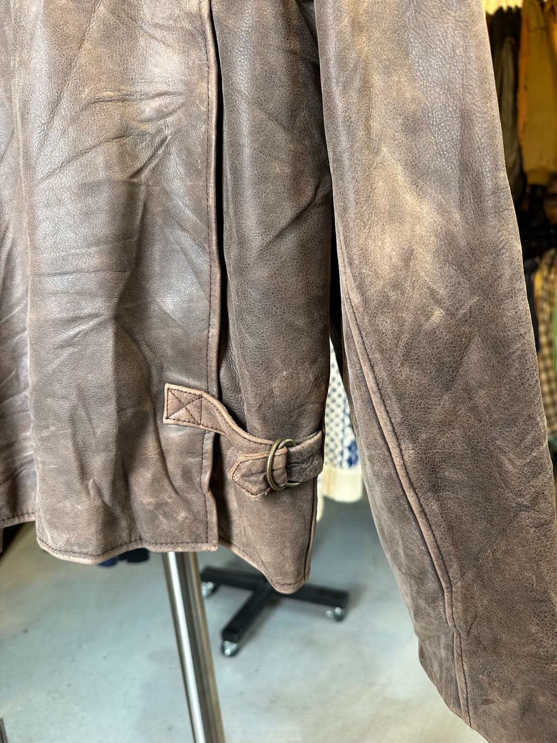 Us Wings 헤비 리얼 레더 A-2 플라이트 자켓 상품이미지7