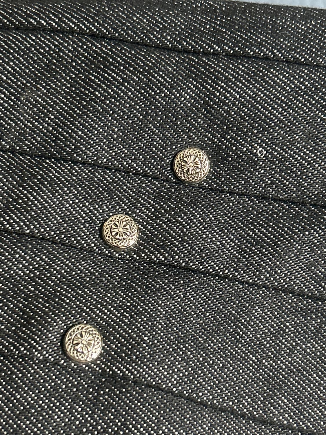 Asym Pleated Studded Raw Denim Pants 상품이미지6