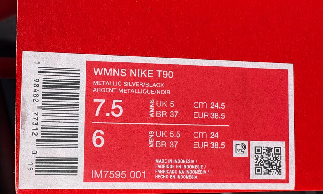 나이키 토탈 90 W 메탈릭 실버 245 상품이미지2