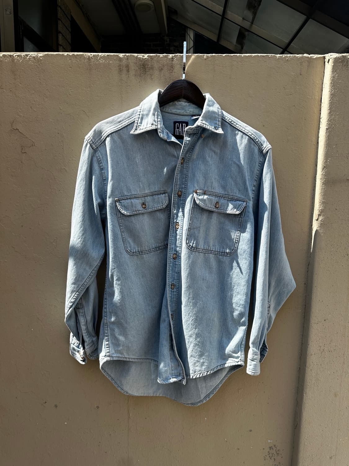 90s old GAP Made in U.S.A. Denim Shirt 상품이미지1