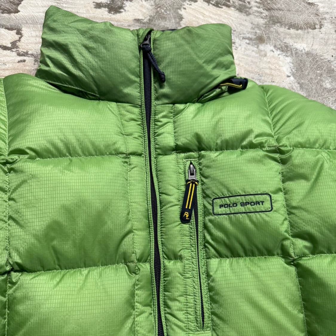20FW 폴로 랄프 로렌 폴로 스포츠 스퀘어 다운 패딩 라임 그린 상품이미지2