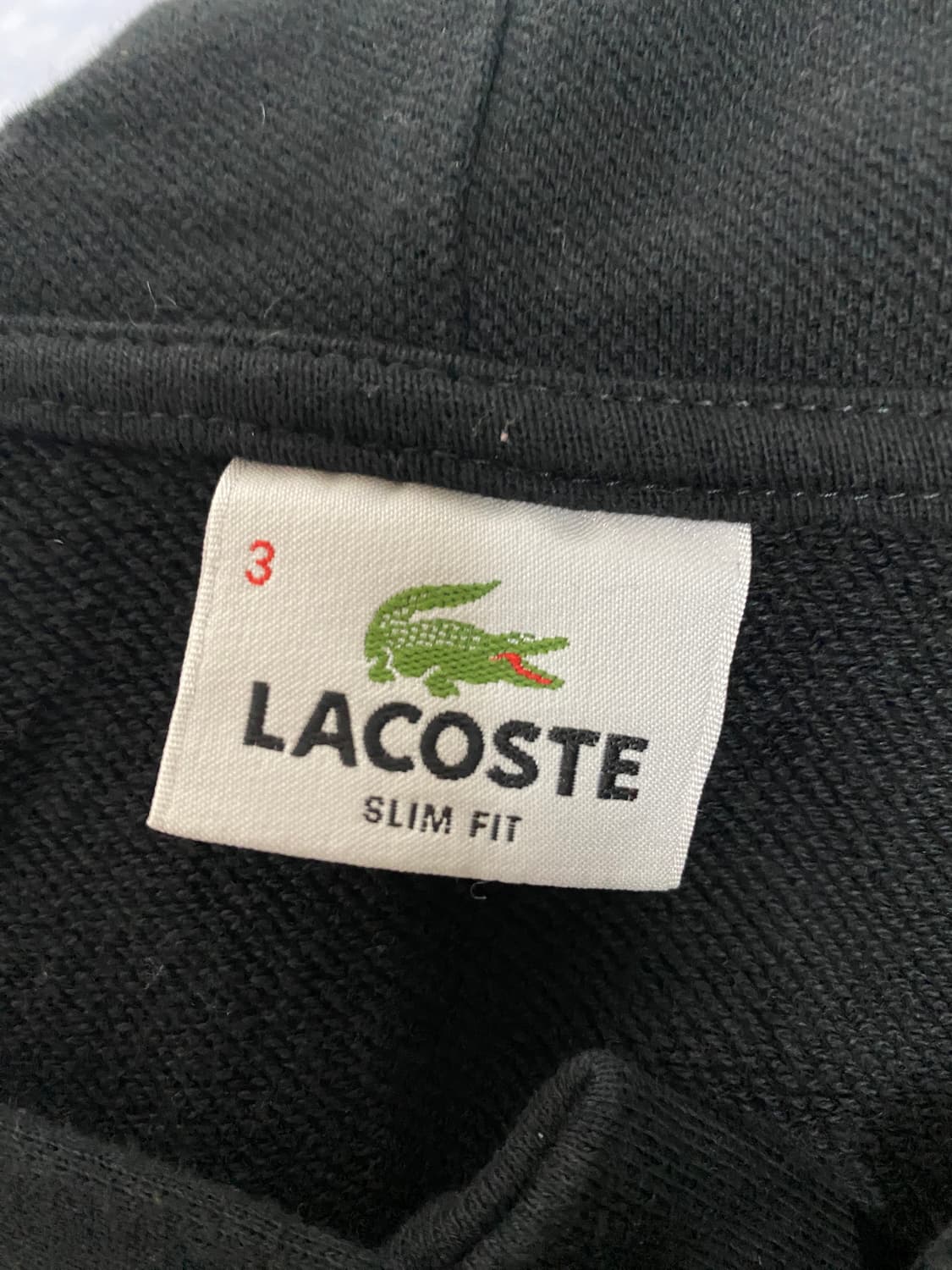 라코스테 후드티 블랙 상품이미지3