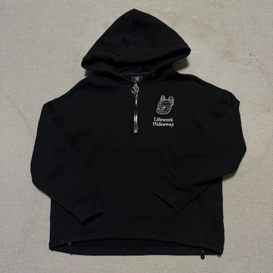 Lifework 라이프워크 하프집업 기모 후드티 상품이미지1