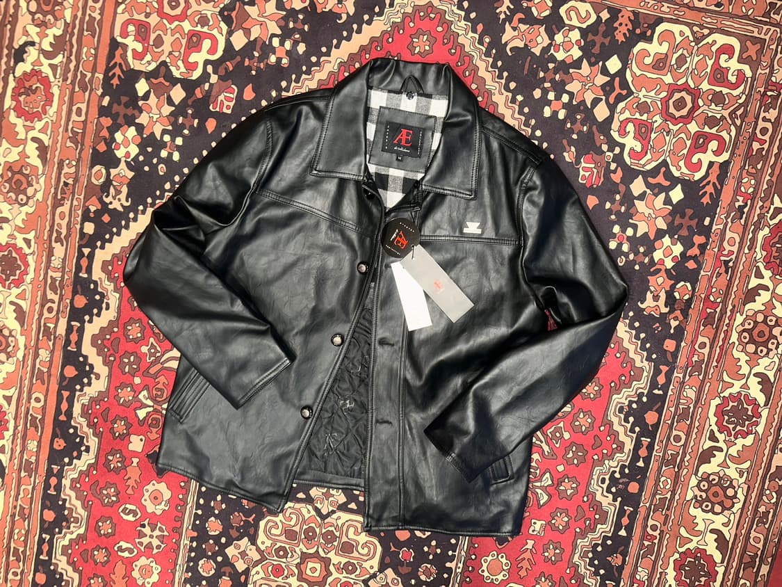 ( L-XL ) 가죽코트 가죽셔츠 가죽남방 레더자켓 가죽카코트 상품이미지1