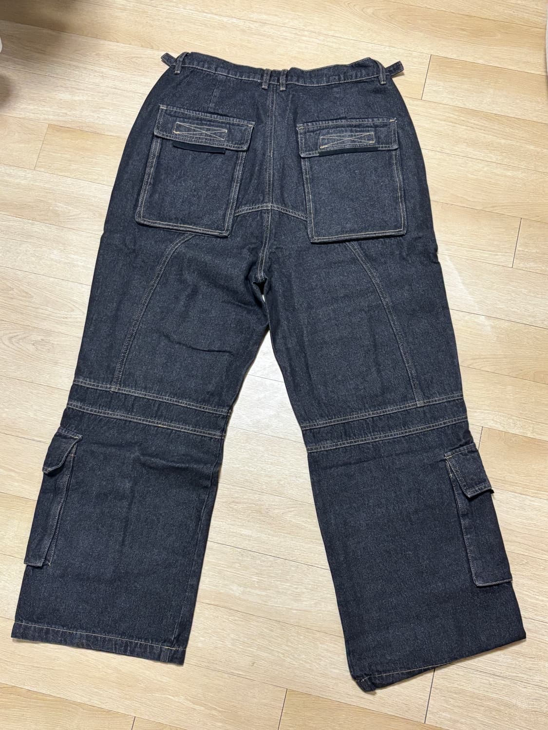로어링라드 데님 카고 와이드팬츠 XL 상품이미지4