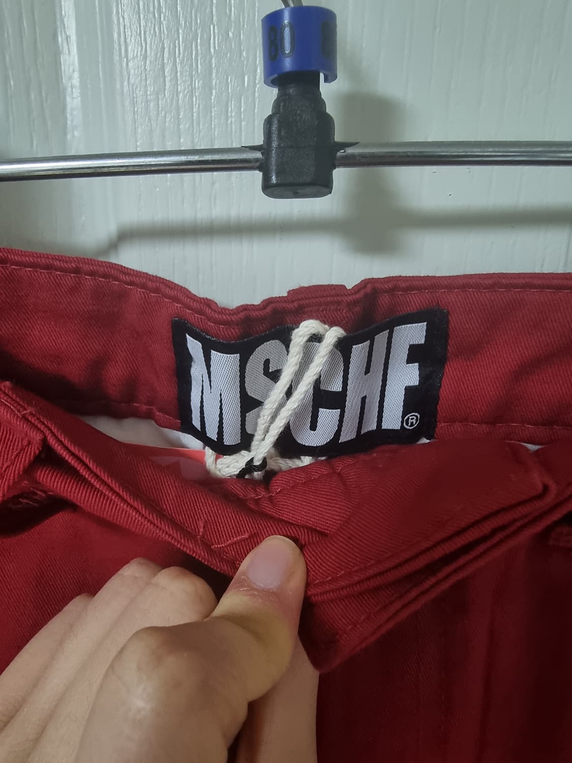Mschf×dpgp chino mini skirt crimson red  상품이미지3