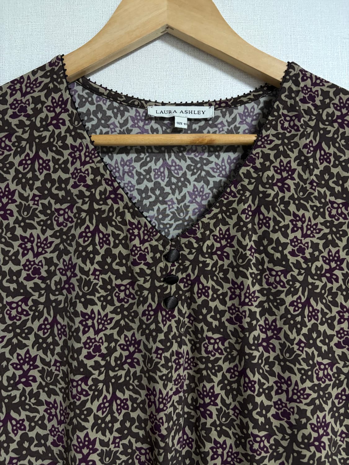 로라애슐리 플라워 롱 로브 원피스 상품이미지2