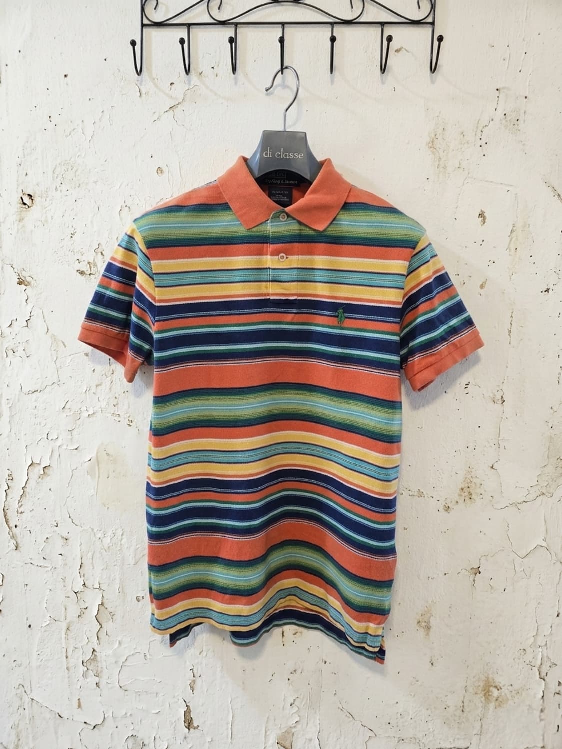 폴로 랄프로렌 스트라이프 카라 티셔츠 S 상품이미지1