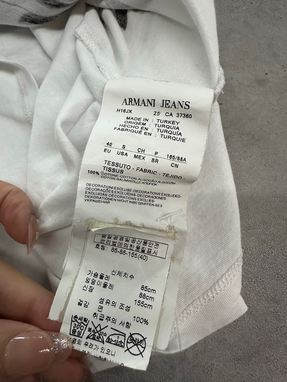Armani Jeans그래픽반팔//카고치마 상품이미지5