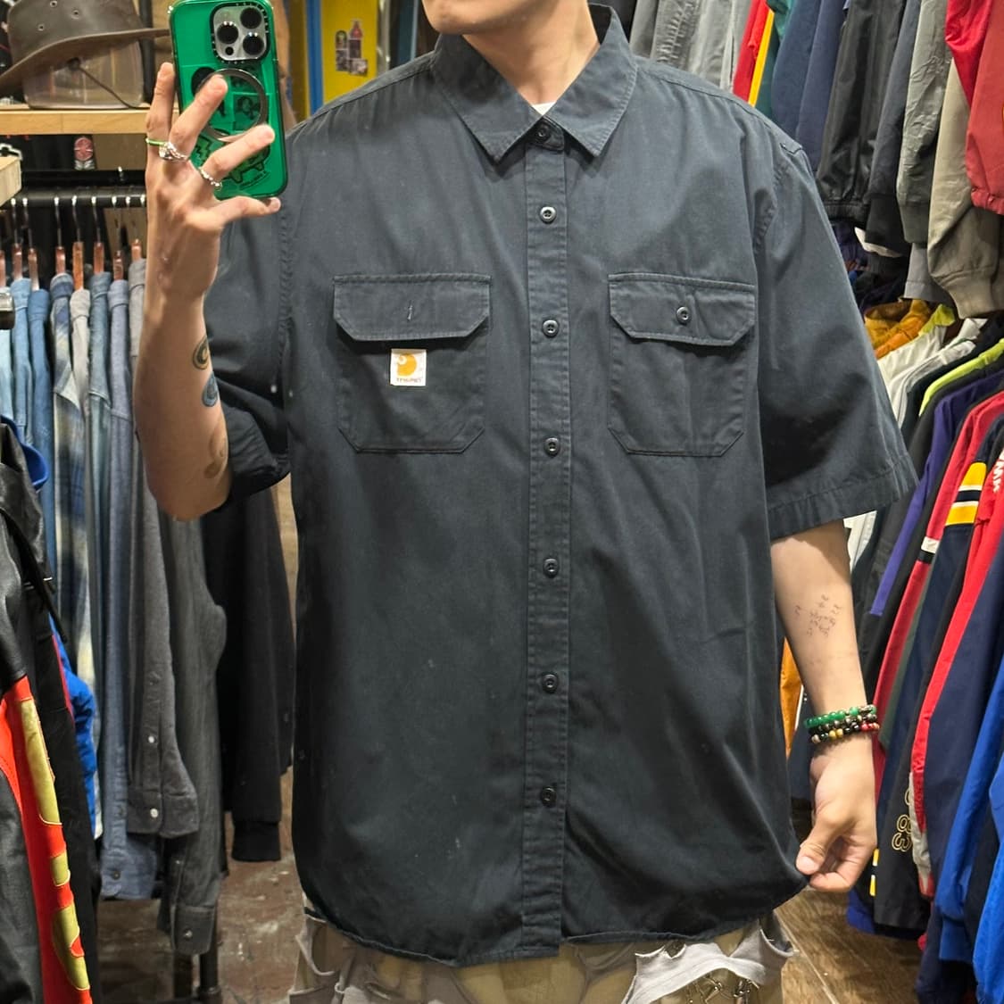 [HI] 칼하트 반팔셔츠 블랙 상품이미지2