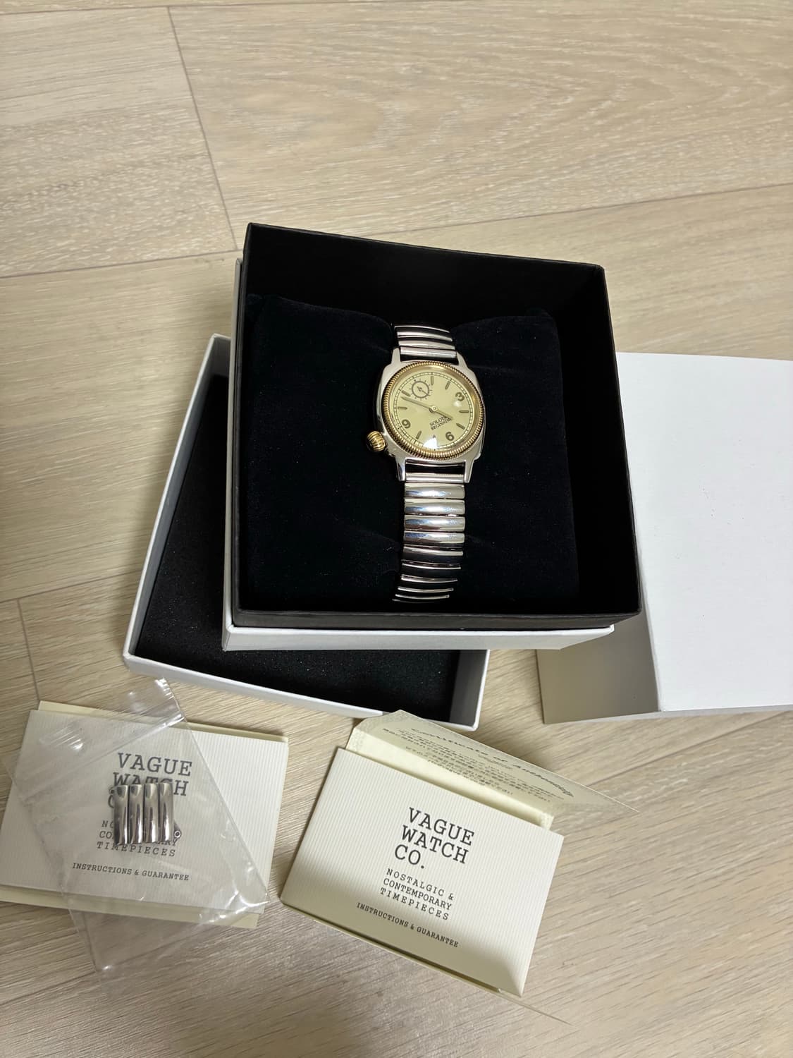 솔로이스트x바그워치 베이지 32mm 상품이미지1