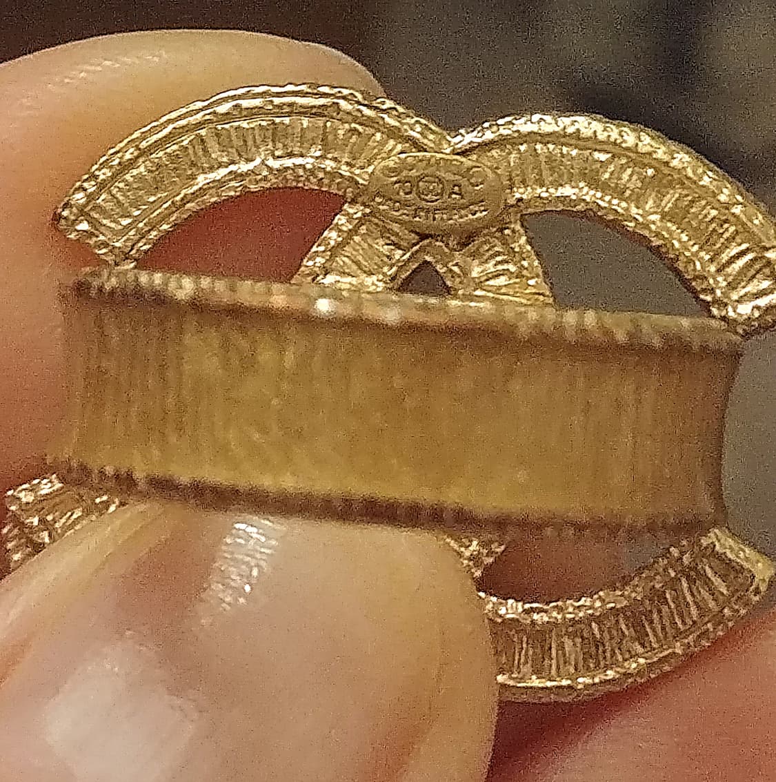 샤넬Chanel 빈티지 2006 FW/크리스탈 CC로고 링 상품이미지7