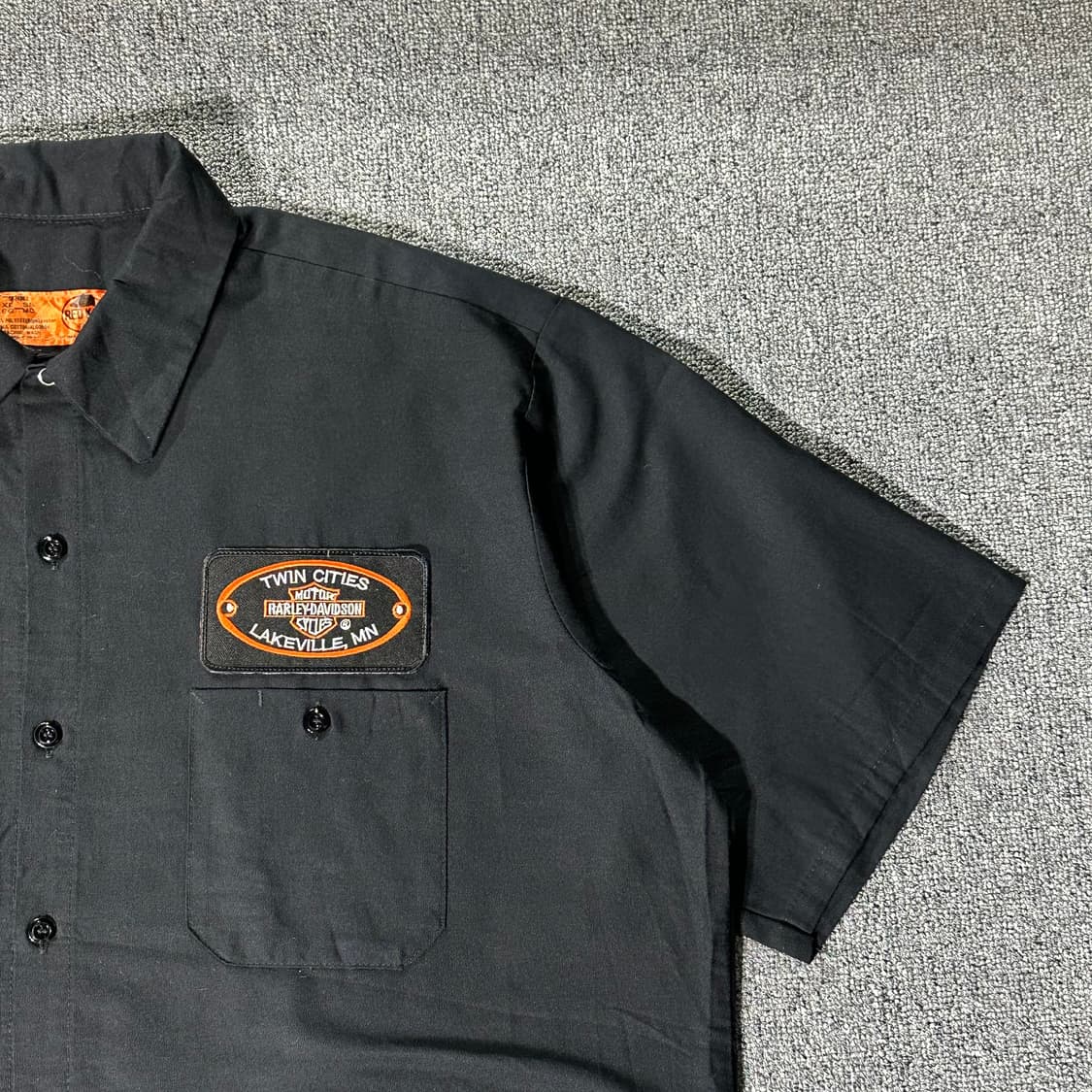 할리데이비슨 프린팅 하프셔츠 블랙(XL/old-7591) 상품이미지3