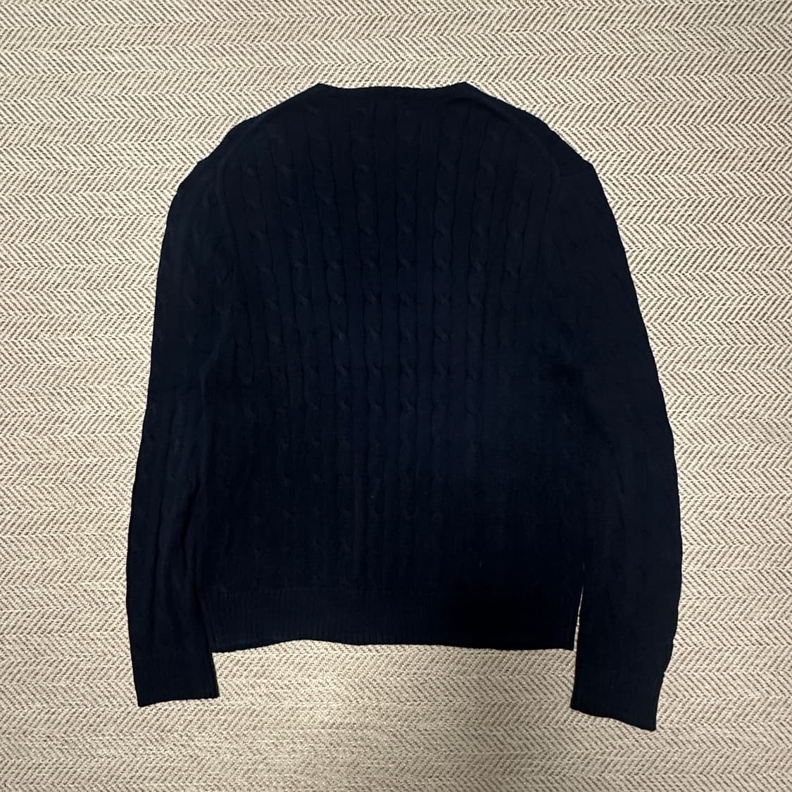 POLO RALPH LAUREN cable knit navy 상품이미지2