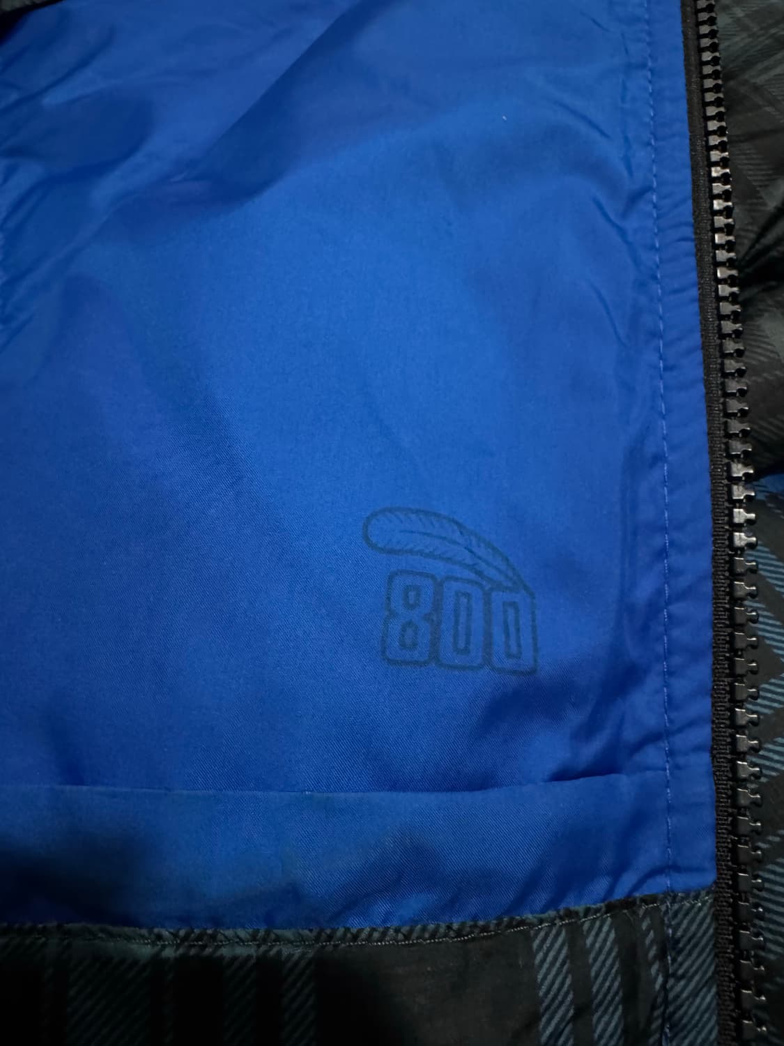 나이키 acg 타탄 블루체크 구스다운 경량 후드 패딩  상품이미지6