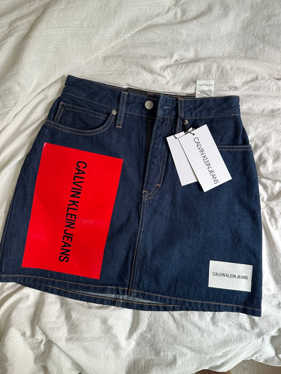 캘빈클라인 calvinklein 패치 치마 상품이미지1