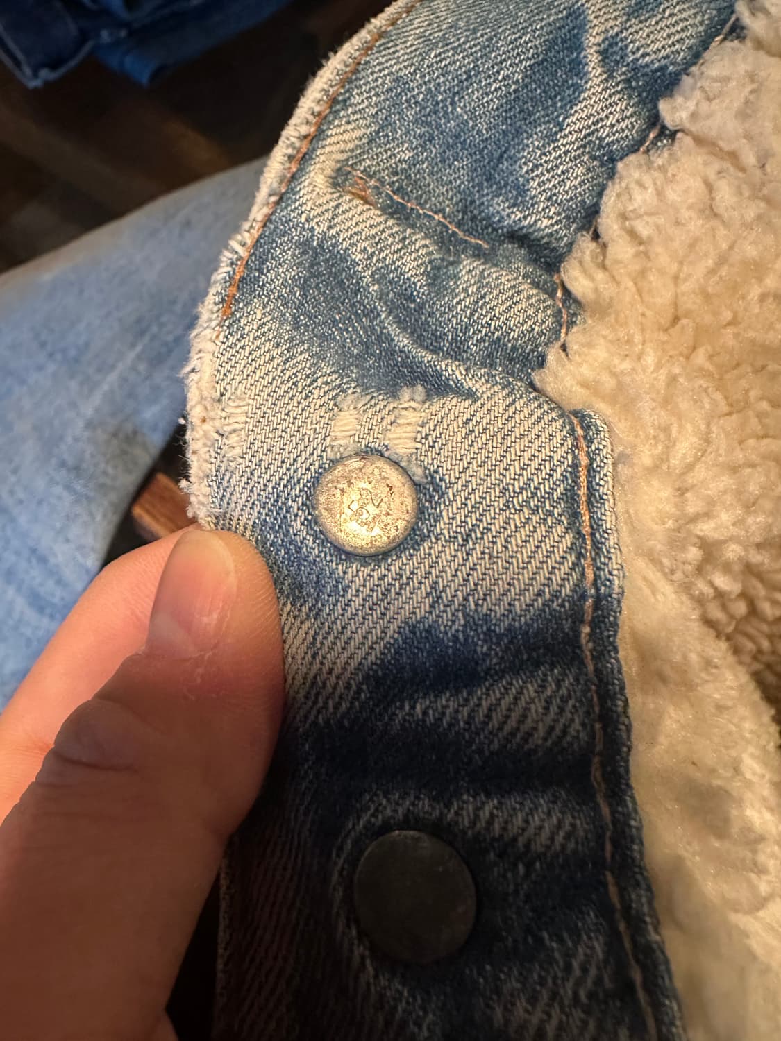 70s USA 빈티지 리바이스 3세대 셰르파 데님 자켓 상품이미지8