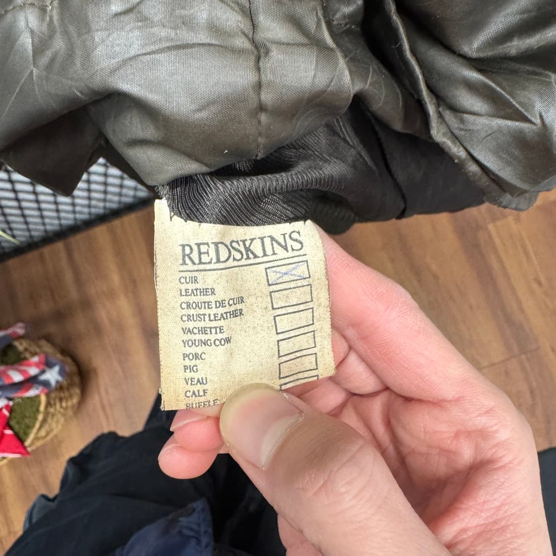 00s REDSKINS 빈티지 타입 B 32 플라이트 자켓 브라운 상품이미지7