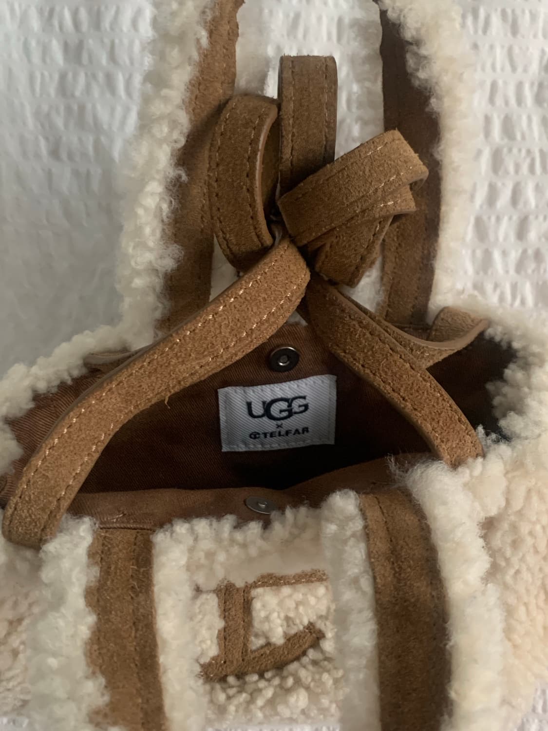 텔파어그 리버스 스몰 쇼핑백 내츄럴 상품이미지5