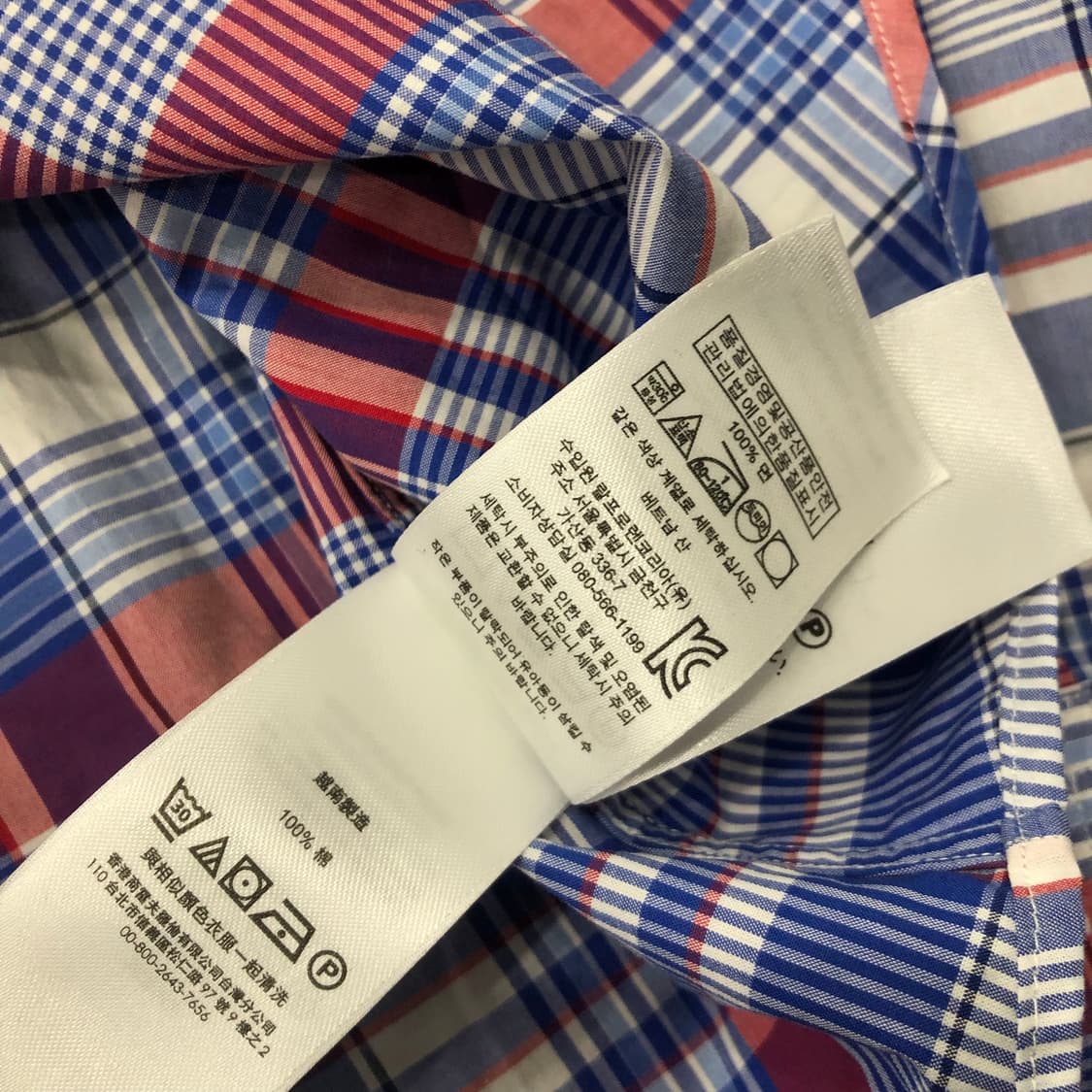 M 폴로 랄프로렌 코튼 체크 셔츠 상품이미지5