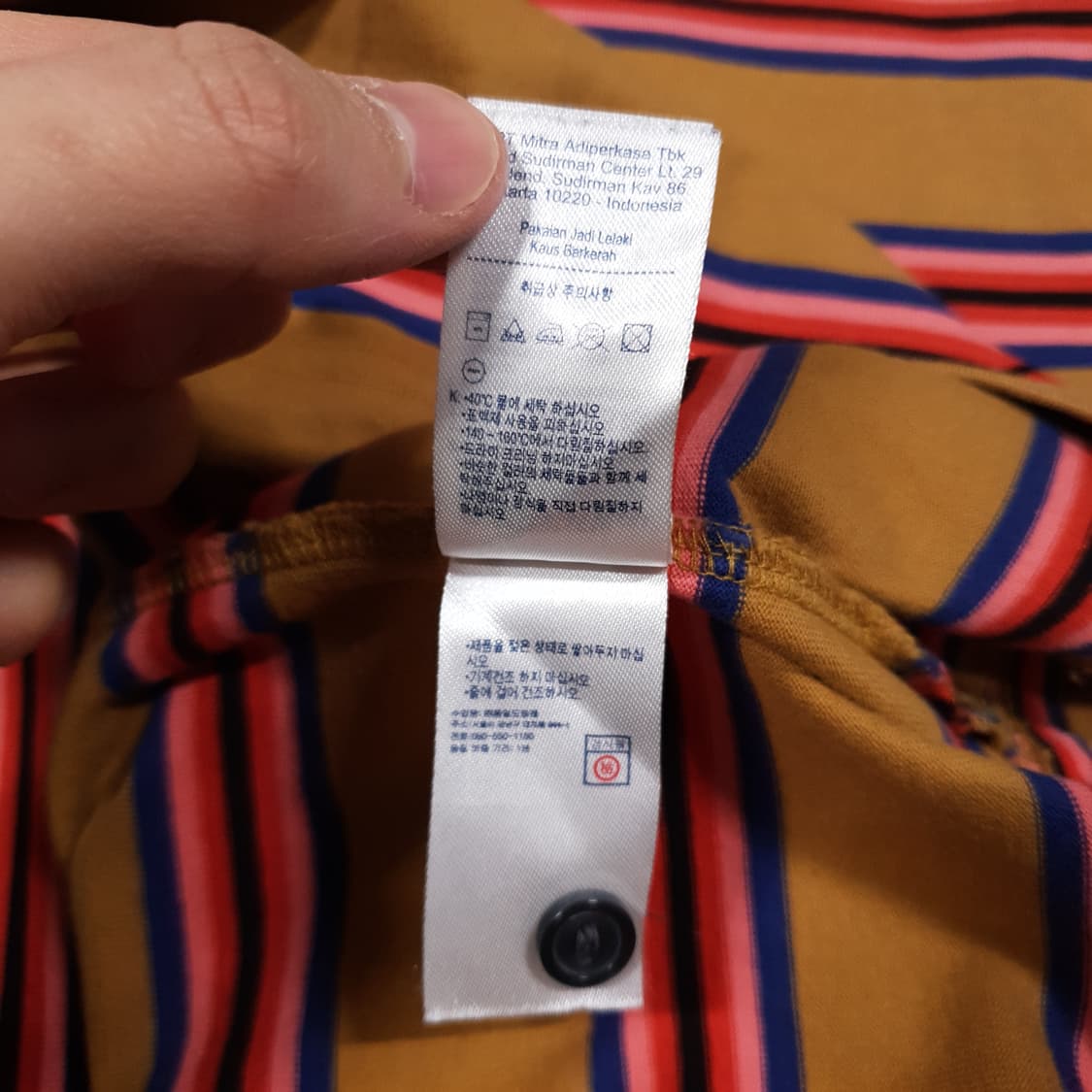 105) 라코스테 라이브 신형 스트라이프 코튼 폴로 셔츠 반팔 카라티 상품이미지8