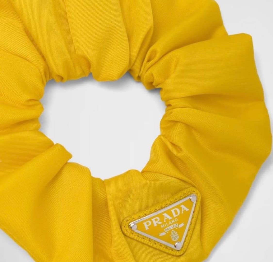 미사용 프라다 리나일론 헤어슈슈 스크런치 상품이미지1