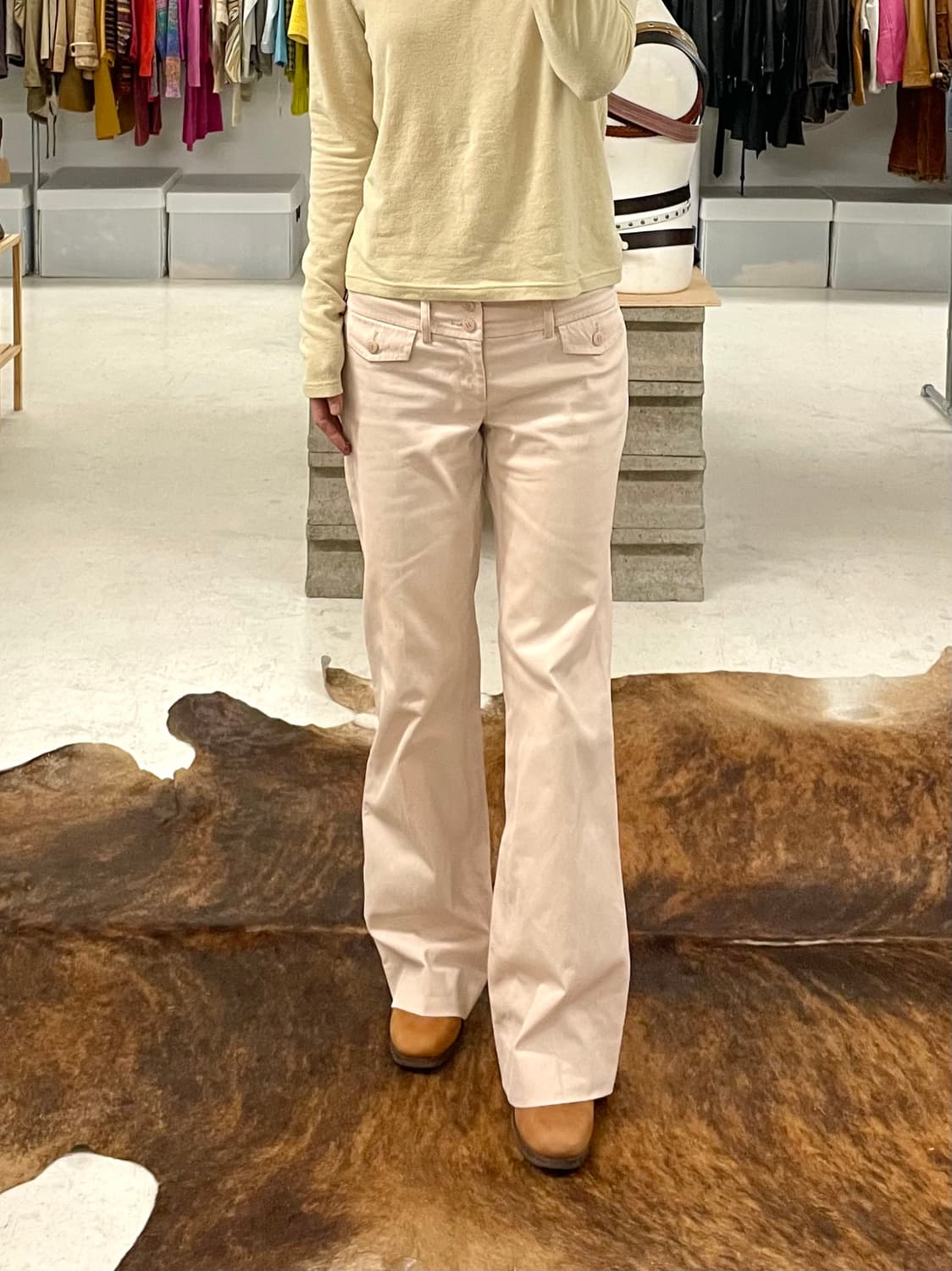 BURBERRY boots-cut pants 버버리 부츠컷 팬츠 상품이미지1