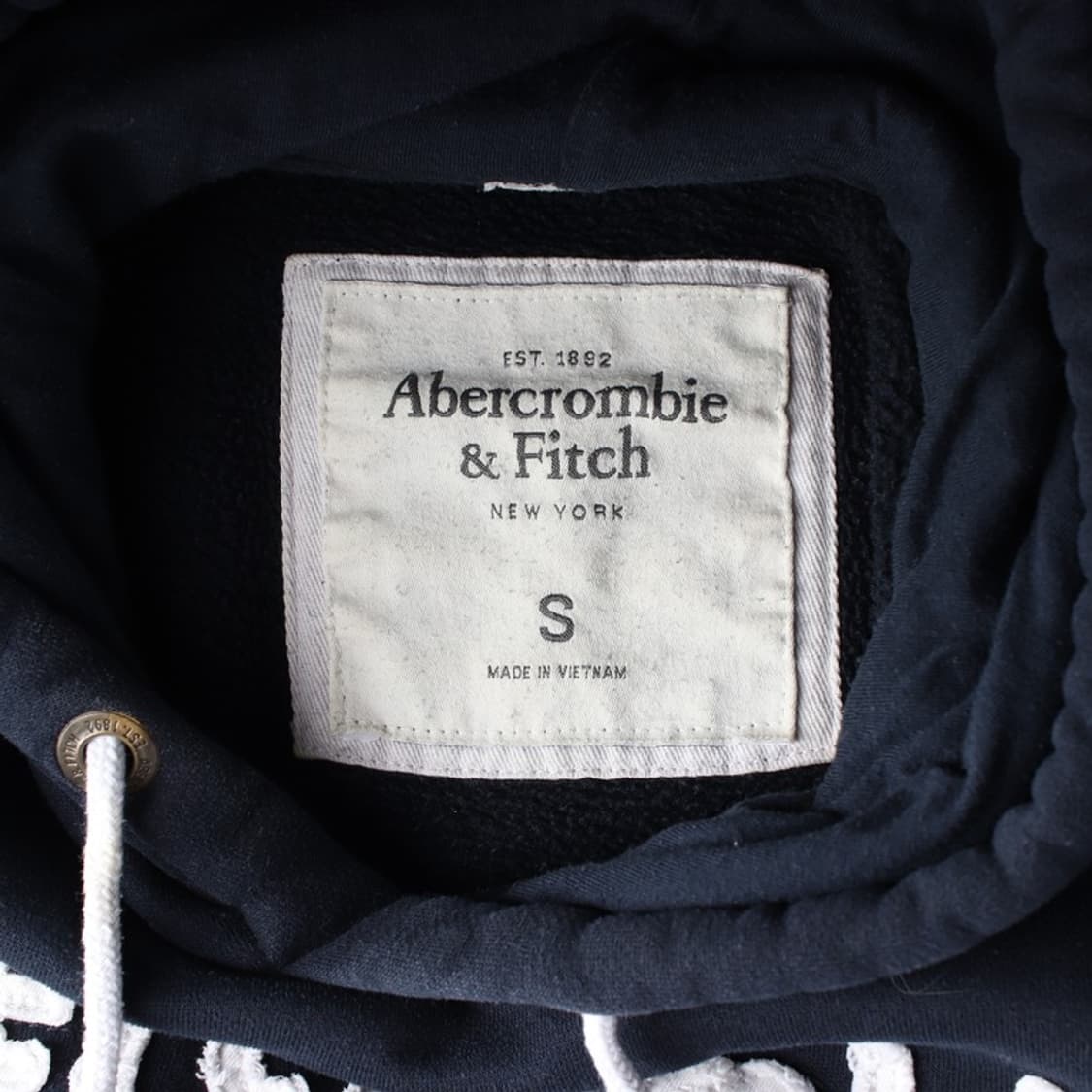 아베크롬비 앤 피치 빅로고 무스 자수 후드티 S 상품이미지5