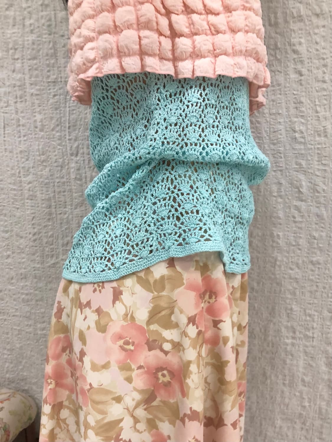 Mint sky crochet sleeveless 상품이미지1