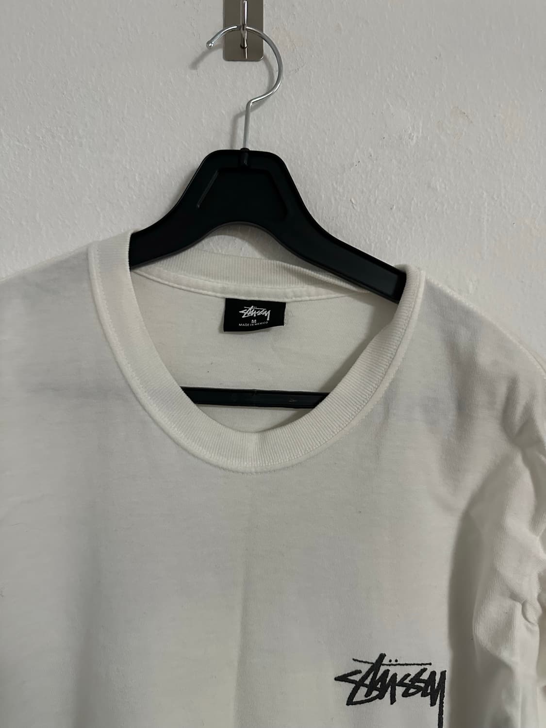 스투시 긴팔 슬리브 티셔츠 화이트 M 사이즈 상품이미지3