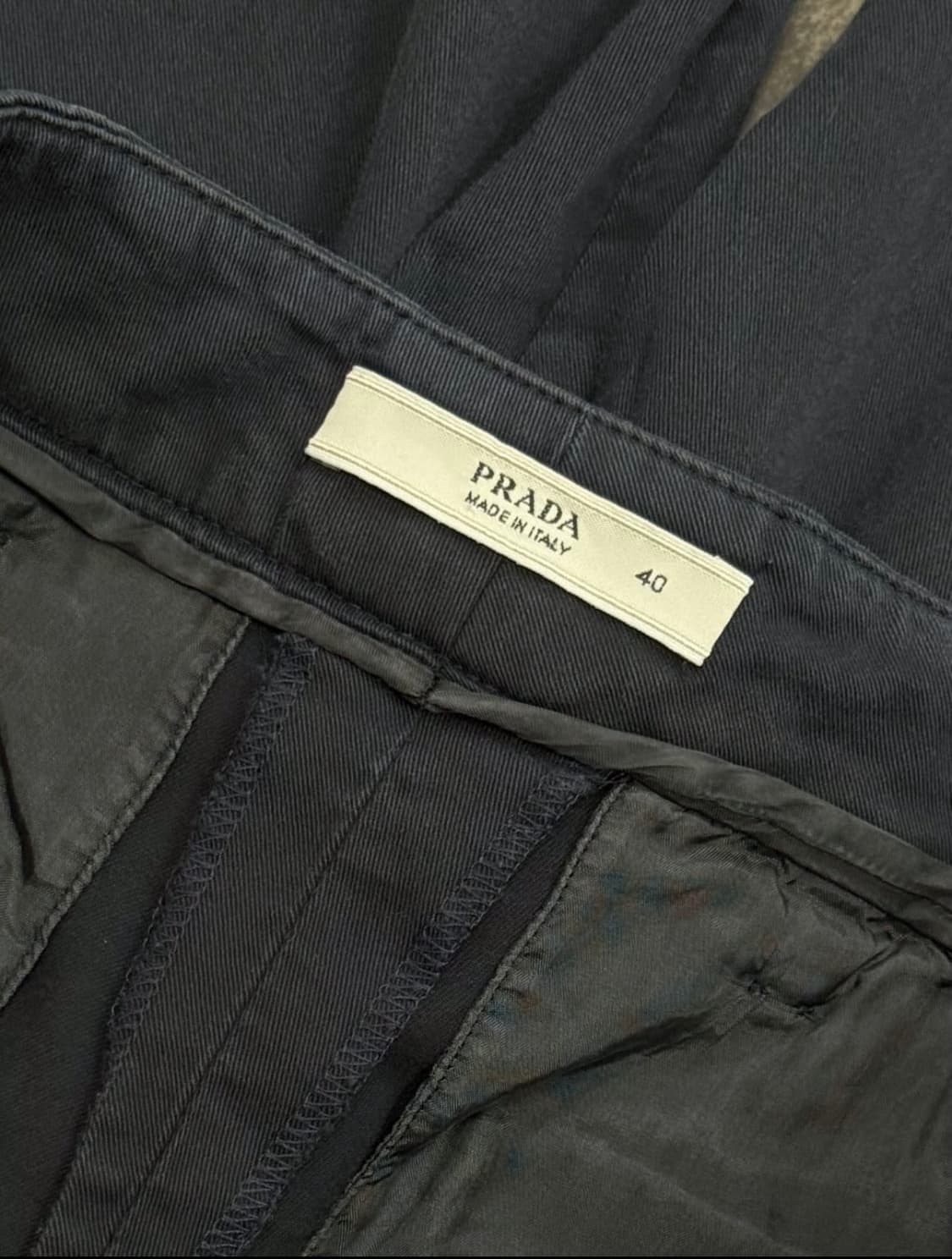 프라다 코튼 스트레치 로우라이즈 컴포트 팬츠  상품이미지4