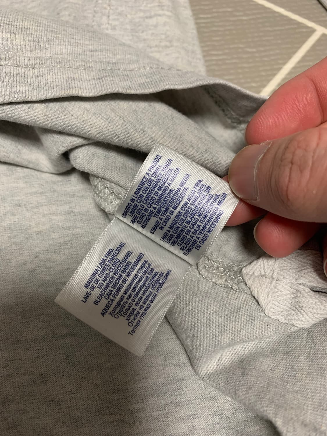 폴로 빅포니 긴팔 럭비티 회색 상품이미지7