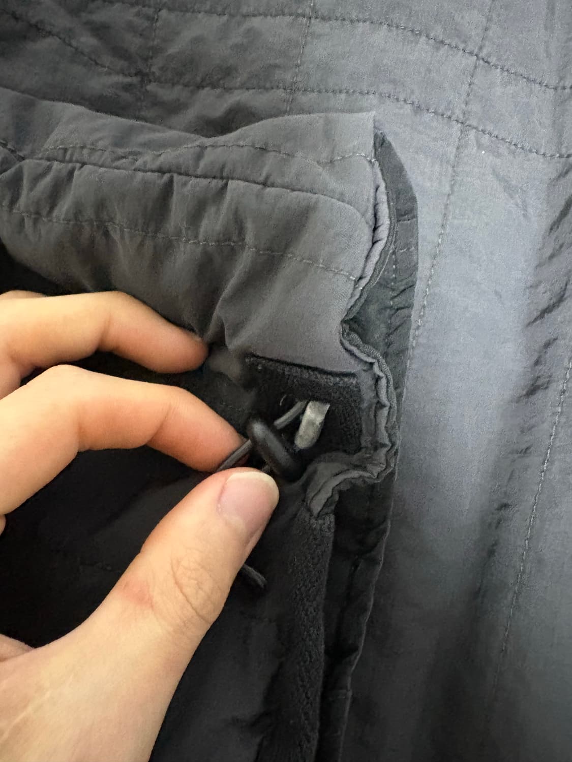 [2] 폴리테루 리버시블 라이너 자켓 블랙+차콜 상품이미지5