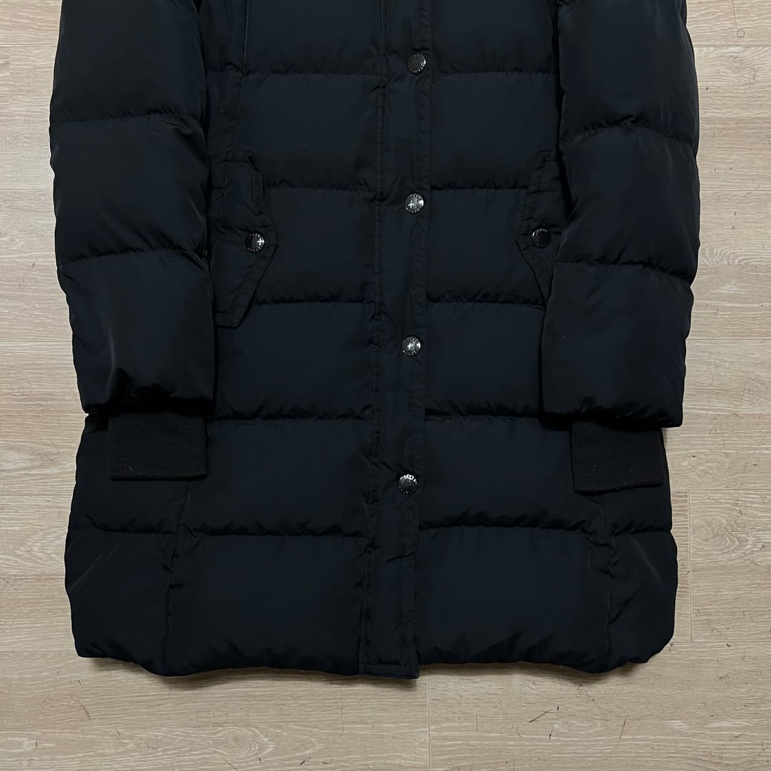 제이크루 여성 덕다운 후드 롱패딩 [블랙] S/90 상품이미지3