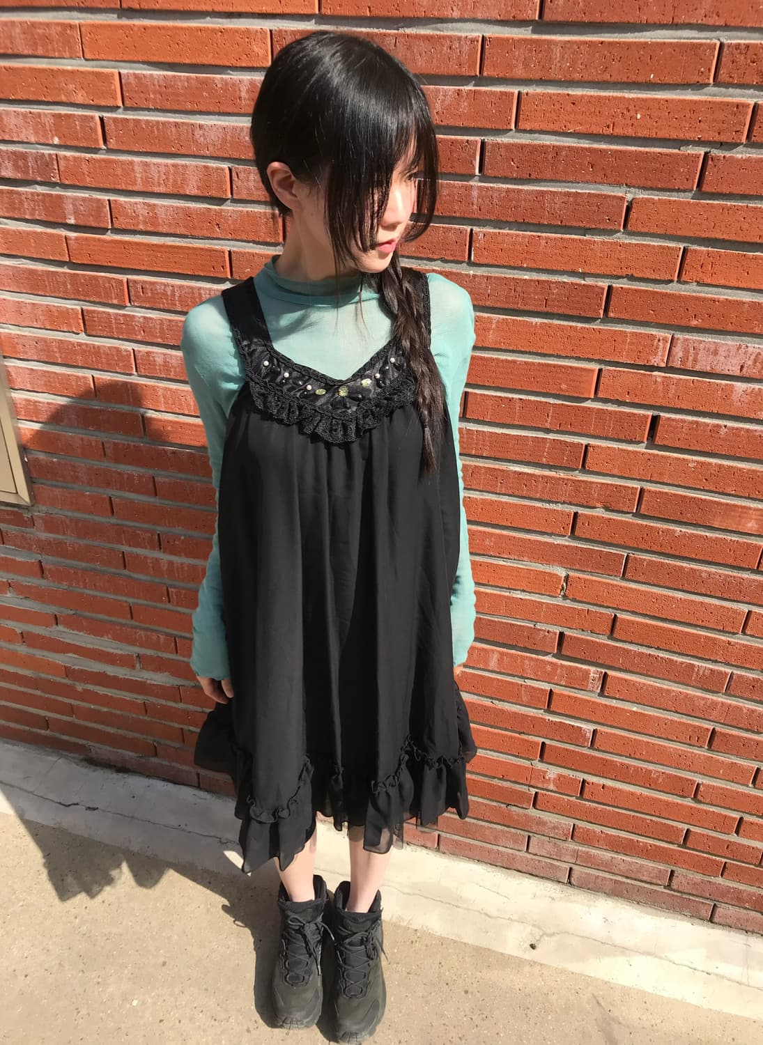 vintage mint mesh top 상품이미지4